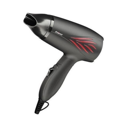 Σεσουάρ PRHD-40217 Primo 1200W DC Travel Σπαστή λαβή Μαύρο Matt