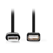 Καλώδιο USB High-Speed Α αρσ. - USB A θηλ., 1.00m.