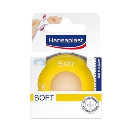 HANSAPLAST Αυτοκόλλητη Επιδεσμική Ταινία Soft 2,5cm x 5m