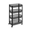 ΜΑΥΡΗ ΣΥΡΤΑΡΙΕΡΑ 4ΣΥΡΤ PP BASKETS TROLLEY