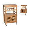 ΤΡΟΛΛΕΥ ΚΟΥΖΙΝΑΣ BAMBOO SIZE: 60X36XH88CM