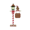 ΜΕΤΑΛΛΙΚΟ ΓΡΑΜΜΑΤΟΚΙΒΩΤΙΟ GINGERBREAD ΜΕ LED ΦΩΣ 25Χ9Χ51ΕΚ