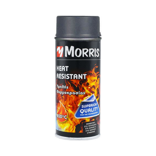 ΣΠΡΕΙ ΧΡΩΜΑΤΟΣ, ΠΥΡΑΝΤΟΧΟ ΑΝΘΡΑΚΙ ΛΑΚΑ, MORRIS 400ml