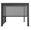 171413 ΤΕΝΤΑ ΠΕΡΓΚΟΛΑΣ Graphite 3 m texaline blind for Amira gazebo 3.6 x 6 m (ΔΙΑΣΤ 279Χ236.5Χ11)