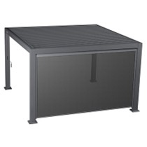 Graphite Μ. 340 x Β. 236 εκ texaline blind for Amira gazebo 3.6 x 3.6 and 6x3,6