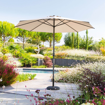 (P) ΟΜΠΡΕΛΑ Oasis taupe straight tilting parasol 3 m
