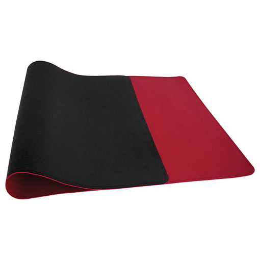 XL Δερμάτινο mousepad διπλής όψης μαύρο-κόκκινο, 800x345x1.8mm.