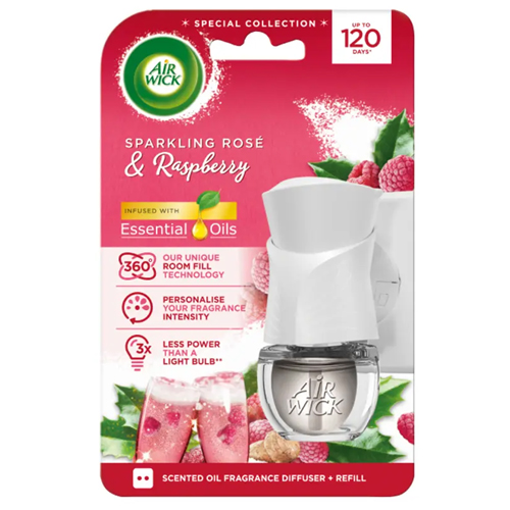 AIRWICK συσκευή+ανταλ. 19ml sparkling rose-raspber