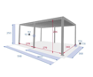 AMIRA GAZEBO ΑΛΟΥΜΙΝΟΥ ΓΡΑΦΙΤΗΣ 6X3,6M GRAP (5KIB)