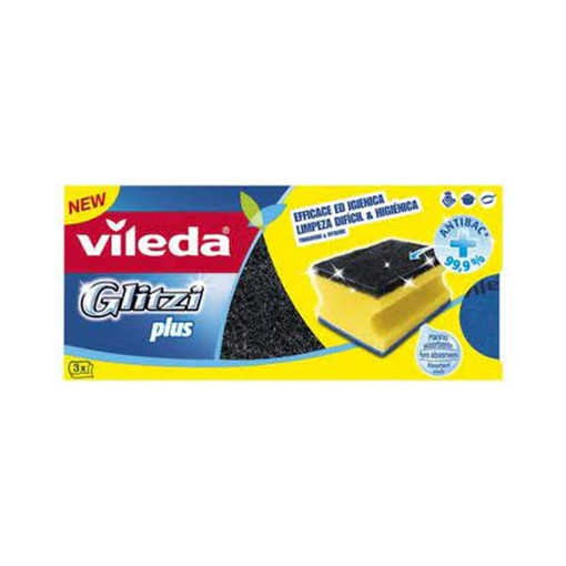 Vileda Σετ Σφουγγάρια Κουζίνας 3τμχ