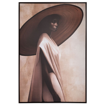 BIG HAT WOMAN ΠΙΝΑΚΑΣ 83Χ123 WENGE ΚΟΡΝΙΖΑ