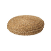 POUF ΣΤΡΟΓΓΥΛΟ SEAGRASS AND COTTON NATURAL  40X40X15CM