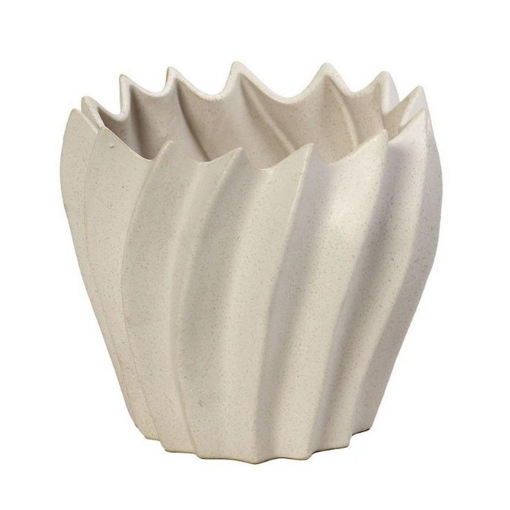 Διακοσμητικό Βάζο Κεραμικό Λευκό 13.5x12x13.5cm