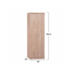 ΠΑΠΟΥΤΣΟΘΗΚΗ ΞΥΛΙΝΗ ΜΕ 6 ΡΑΦΙΑ 60X43X180.5εκ. SONAMA HM2379.02