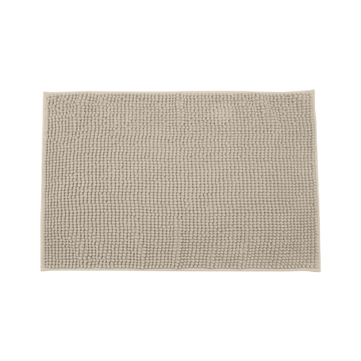 Ταπέτο Μπάνιου Beads 80X50 εκ. Πολυεστέρα Taupe