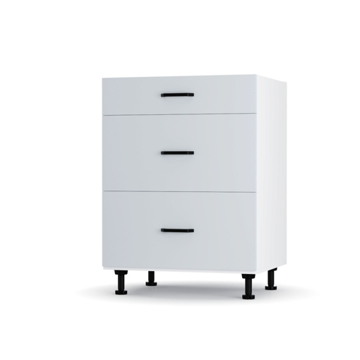 Modest Κάτω Ντουλάπι Συρταριέρα Γκρι 60x48x82εκ
