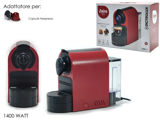 ΚΕΦΕΤΙΕΡΑ ΜΕ ΚΑΨΟΥΛΕΣ ZAIRA RED 1400W