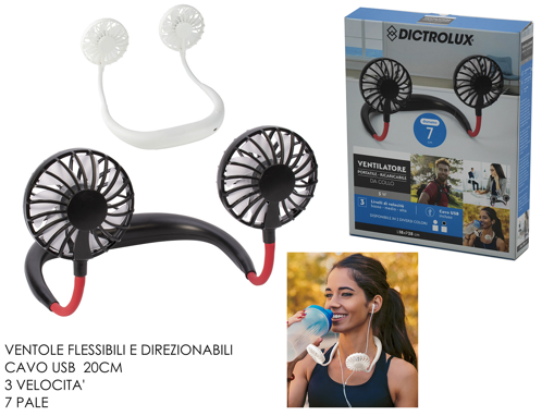 VENTILATORE DA COLLO USB RIC.2ASS.