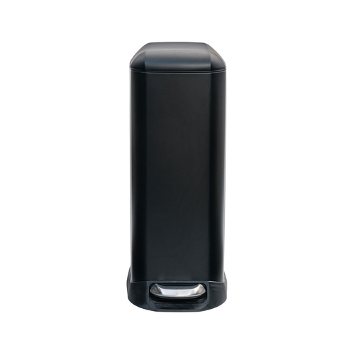 Slim Κάδος Απορριμμάτων από Ανοξείδωτο Ατσάλι Black Matte με Πεντάλ 20lt