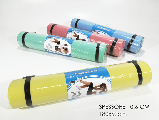 TAPPETO MULTIUSO 180X60CM C/ELAST. 4ASS
