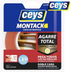 Montack Total Grip Αυτοκόλλητη Ταινία Διπλής Όψης Κόκκινη 8mmx10m