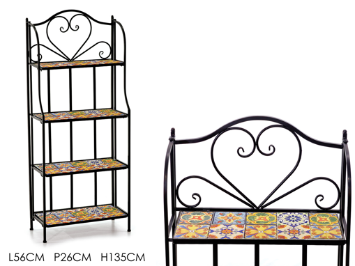 SCAFFALE MOSAICO 4 RIPIANI  H135CM