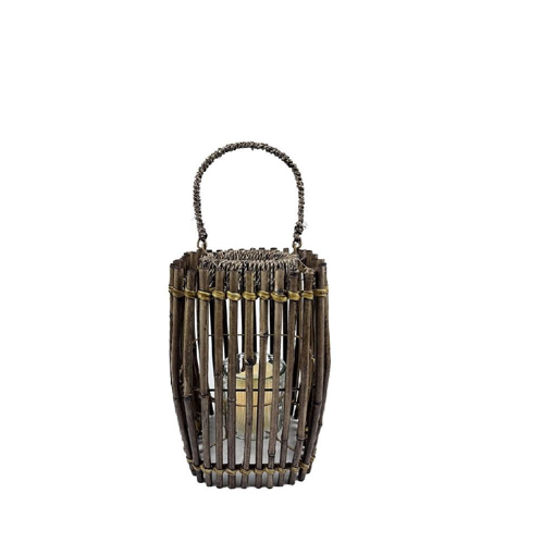ΦΑΝΑΡΙ BAMBOO ΜΕ ΔΟΧΕΙΟ ΓΙΑ ΡΕΣΩ S 10,5Χ16Χ22ΕΚ