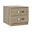 HM2235.02 ΚΟΜΟΔΙΝΟ ΜΕ 2 ΣΥΡΤΑΡΙΑ ΚΑΙ ΧΕΡΟΥΛΙ SONAMA 48x40x42εκ.