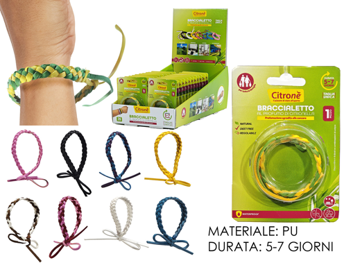 BRACCIALETTO CITRONELLA INTREC. IN DISP.