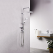 53276 ΣΤΗΛΗ ΝΤΟΥΣ RAIN BIANCO SS304 ΚΕΦΑΛΗ ΣΤΡΟΓΓΥΛΗ