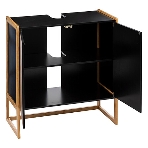 ΒΑΣΗ ΕΠΙΠΛΟ ΜΠΑΝΙΟΥ W. 70 x D. 33 x H. 80 cm Natureo black vanity unit
