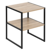 ΒΟΗΘΗΤΙΚΟ ΤΡΑΠΕΖΑΚΙ 2ΘΕΣ  W. 40 x D. 40 x H. 50 cm ΜΑΥΡΟ ΜΠΕΖ