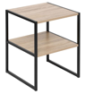 ΒΟΗΘΗΤΙΚΟ ΤΡΑΠΕΖΑΚΙ 2ΘΕΣ  W. 40 x D. 40 x H. 50 cm ΜΑΥΡΟ ΜΠΕΖ