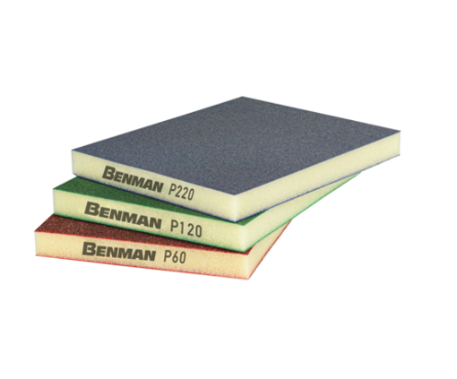 ΣΦΟΥΓΓΑΡΙ ΛΕΙΑΝΤΙΚΟ 2 ΠΛΕΥΡΩΝ 123x98x12,5mm, 060Κ, BENMAN