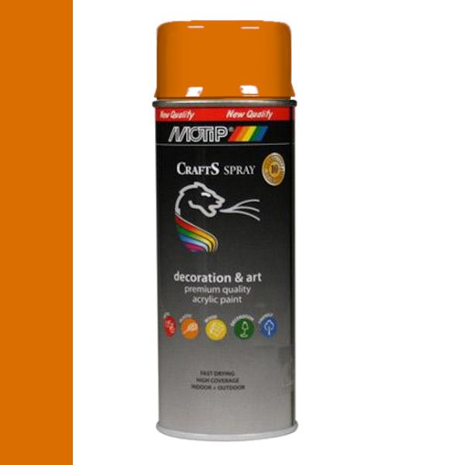 Σπρέι Motip Crafts πορτοκαλί κίτρινο RAL2000 400ml